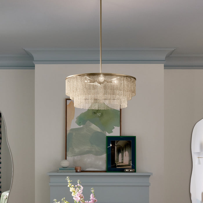 Kichler - 52823CPZ - Four Light Chandelier - Khaite - Champagne Bronze