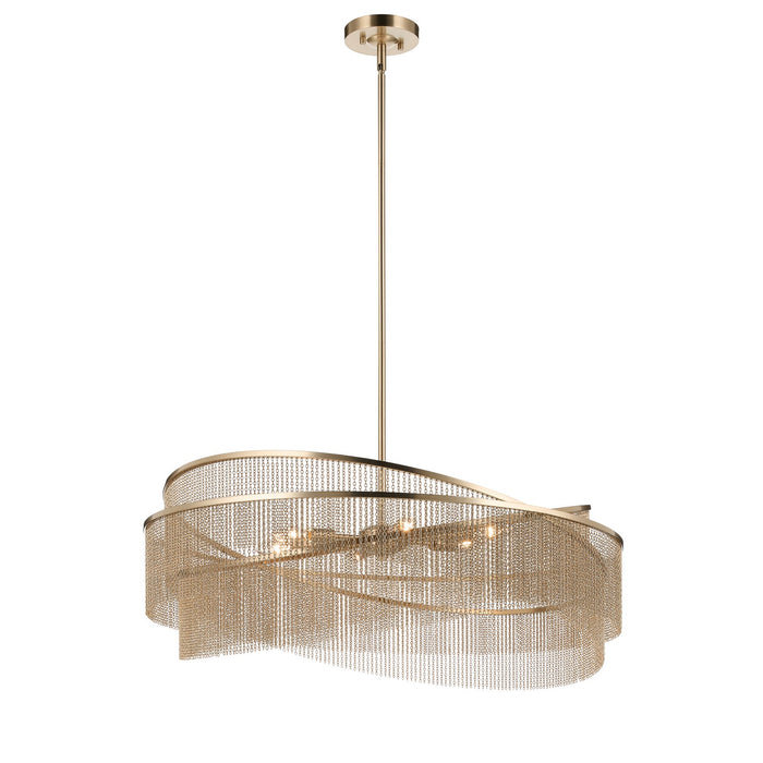Kichler - 52824CPZ - Six Light Chandelier - Khaite - Champagne Bronze