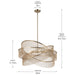 Kichler - 52824CPZ - Six Light Chandelier - Khaite - Champagne Bronze