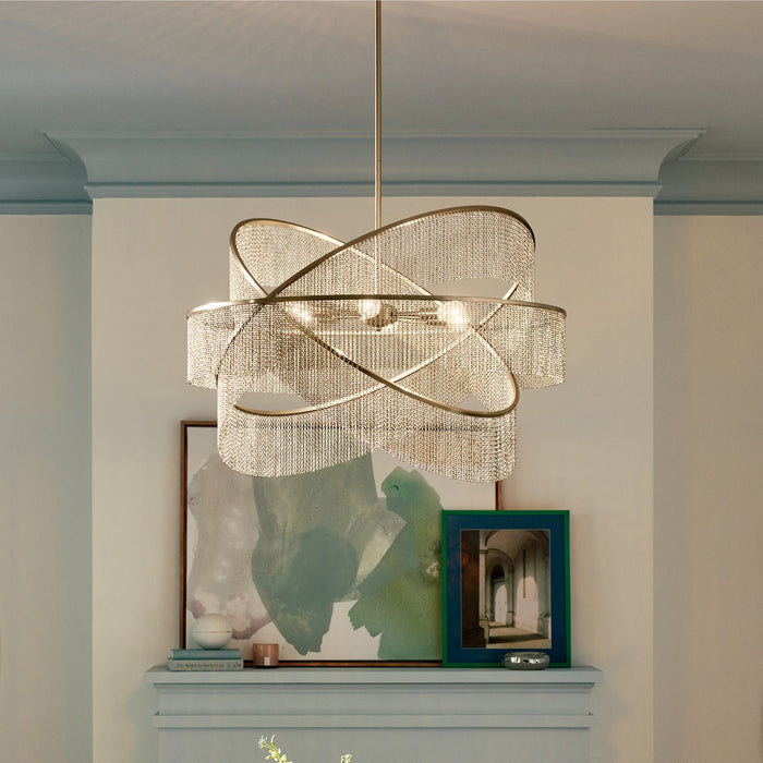 Kichler - 52824CPZ - Six Light Chandelier - Khaite - Champagne Bronze