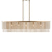 Kichler - 52825CPZ - Five Light Linear Chandelier - Khaite - Champagne Bronze