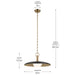 Kichler - 52835BK - LED Pendant - Kurio - Black