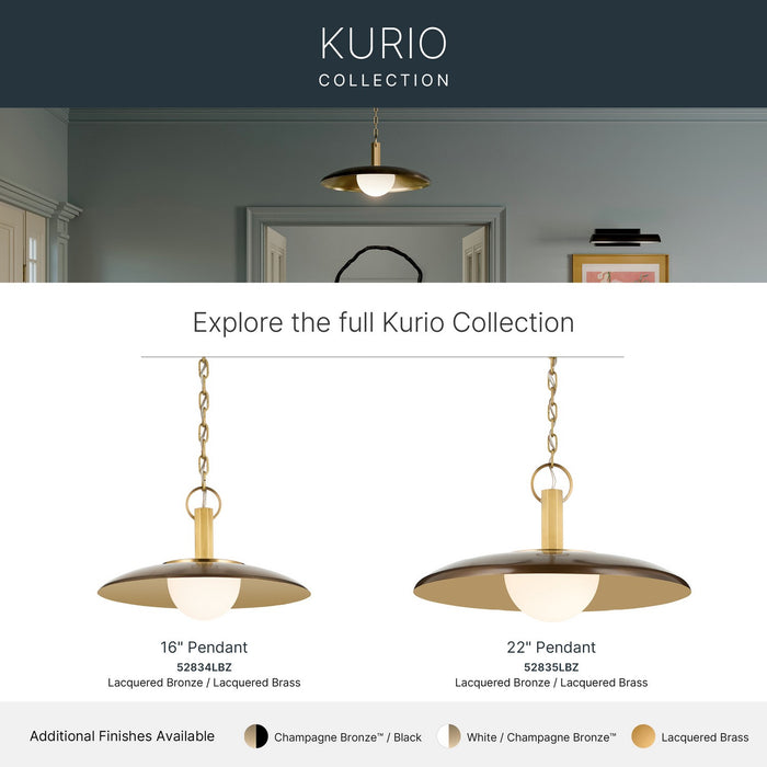 Kichler - 52835LBZ - LED Pendant - Kurio - Lacquered Bronze