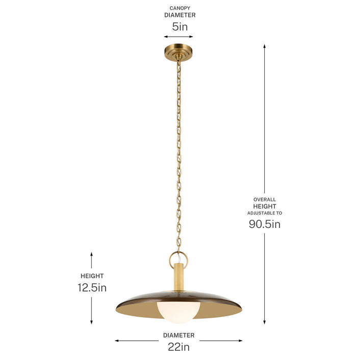 Kichler - 52835LBZ - LED Pendant - Kurio - Lacquered Bronze