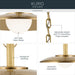 Kichler - 52835LBR - LED Pendant - Kurio - Lacquered Brass