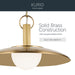 Kichler - 52835LBR - LED Pendant - Kurio - Lacquered Brass