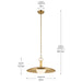 Kichler - 52835LBR - LED Pendant - Kurio - Lacquered Brass