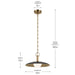 Kichler - 52834BK - LED Pendant - Kurio - Black