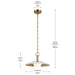 Kichler - 52834WH - LED Pendant - Kurio - White