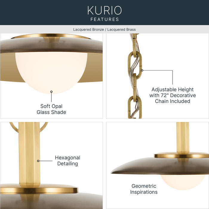 Kichler - 52834LBZ - LED Pendant - Kurio - Lacquered Bronze