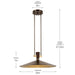 Kichler - 52833LBZLED - LED Pendant - Tenon - Lacquered Bronze