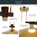 Kichler - 52833LBRLED - LED Pendant - Tenon - Lacquered Brass