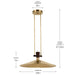 Kichler - 52833LBRLED - LED Pendant - Tenon - Lacquered Brass