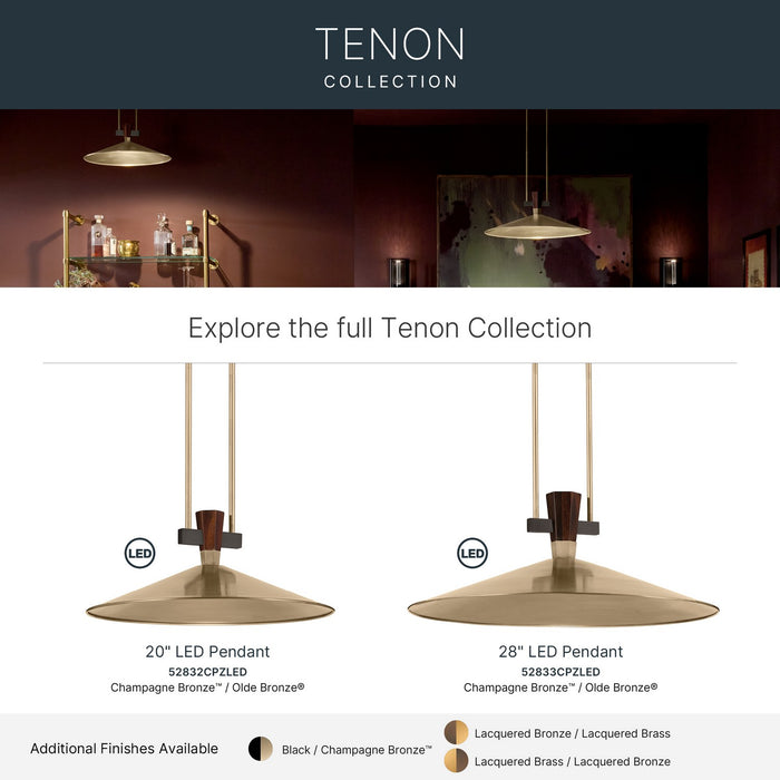 Kichler - 52833CPZLED - LED Pendant - Tenon - Champagne Bronze