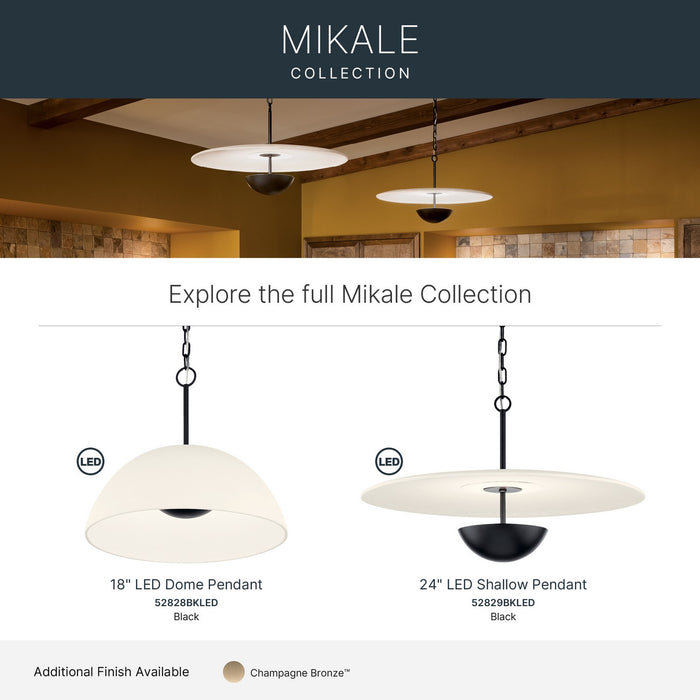 Kichler - 52829BKLED - LED Pendant - Mikale - Black