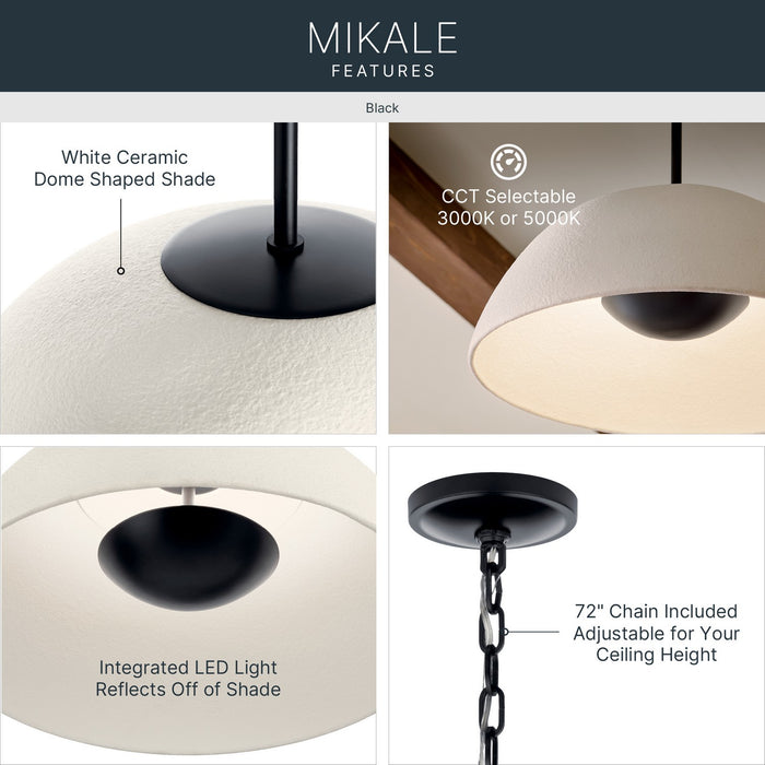 Kichler - 52828BKLED - LED Pendant - Mikale - Black