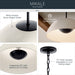 Kichler - 52828BKLED - LED Pendant - Mikale - Black