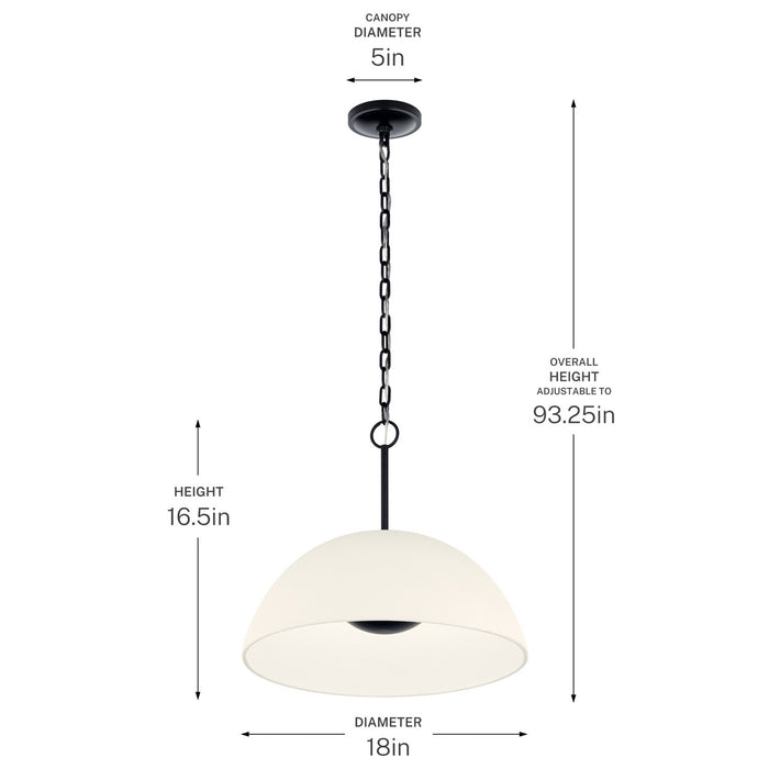 Kichler - 52828BKLED - LED Pendant - Mikale - Black