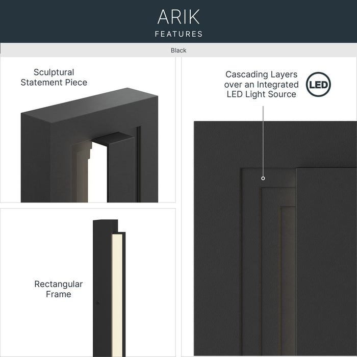 Kichler - 59169BKLED - LED Outdoor Wall Mount - Arik - Black