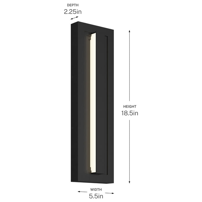 Kichler - 59169BKLED - LED Outdoor Wall Mount - Arik - Black