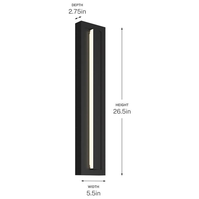 Kichler - 59170BKLED - LED Outdoor Wall Mount - Arik - Black