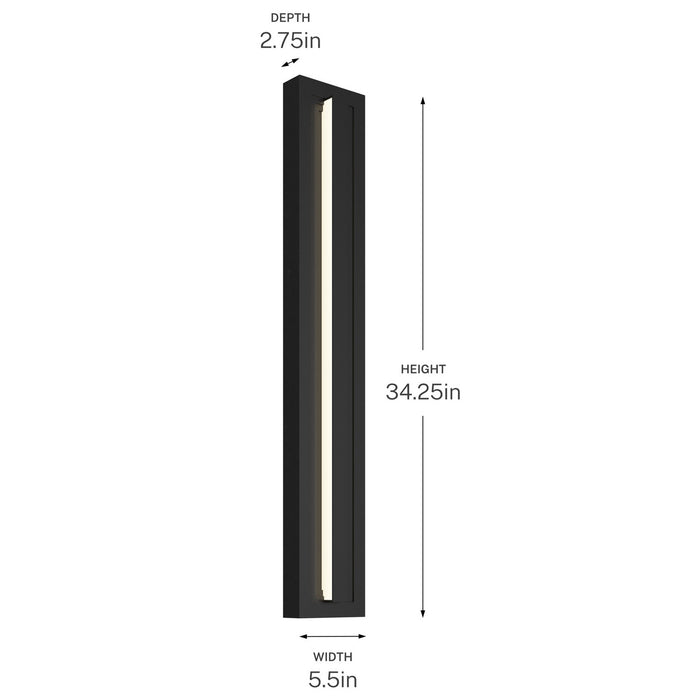 Kichler - 59171BKLED - LED Outdoor Wall Mount - Arik - Black