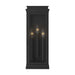 Kichler - 59163BK - Three Light Outdoor Wall Mount - Lundon - Black