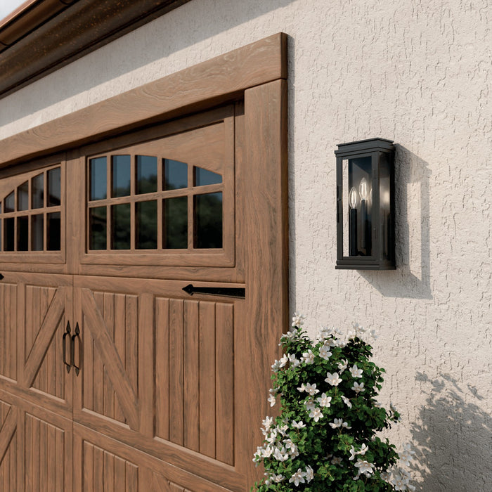 Kichler - 59163BK - Three Light Outdoor Wall Mount - Lundon - Black