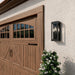 Kichler - 59163BK - Three Light Outdoor Wall Mount - Lundon - Black