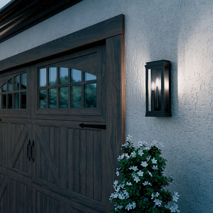Kichler - 59163BK - Three Light Outdoor Wall Mount - Lundon - Black