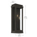 Kichler - 59163OZ - Three Light Outdoor Wall Mount - Lundon - Olde Bronze