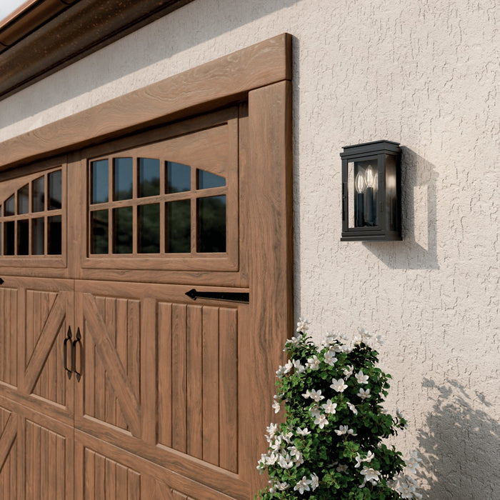 Kichler - 59162BK - Three Light Outdoor Wall Mount - Lundon - Black