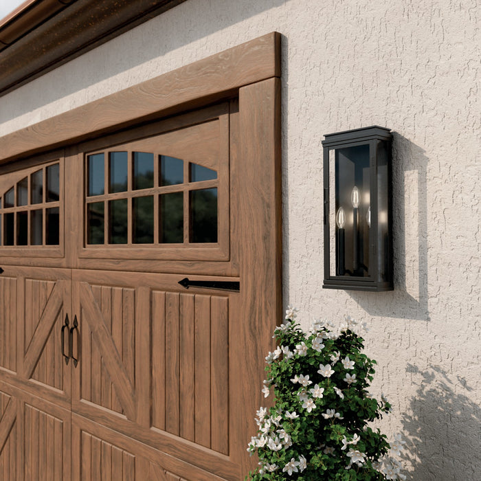 Kichler - 59164BK - Three Light Outdoor Wall Mount - Lundon - Black