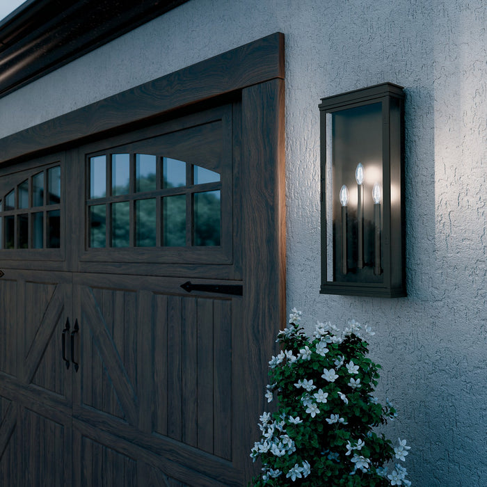 Kichler - 59165OZ - Three Light Outdoor Wall Mount - Lundon - Olde Bronze