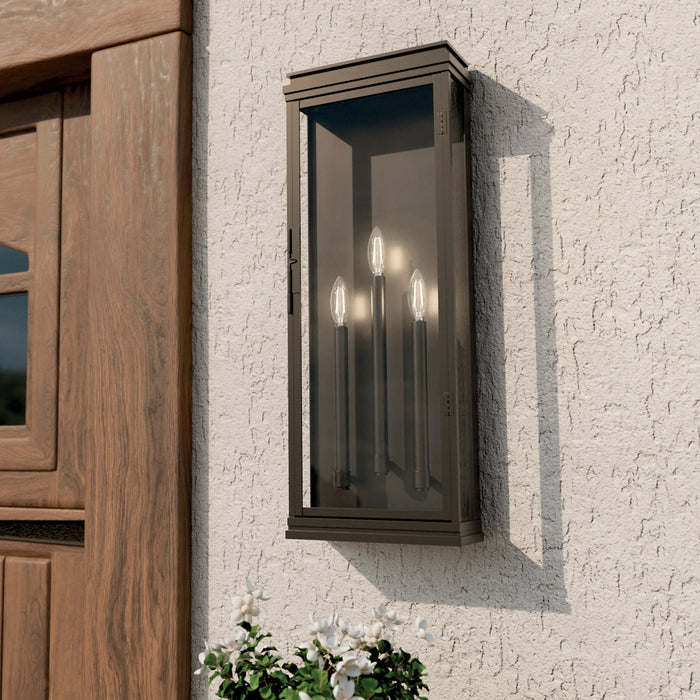 Kichler - 59165OZ - Three Light Outdoor Wall Mount - Lundon - Olde Bronze