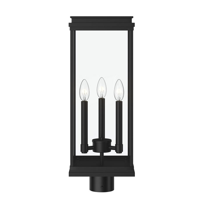 Kichler - 59166BK - Three Light Outdoor Post Lantern - Lundon - Black