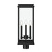 Kichler - 59166BK - Three Light Outdoor Post Lantern - Lundon - Black