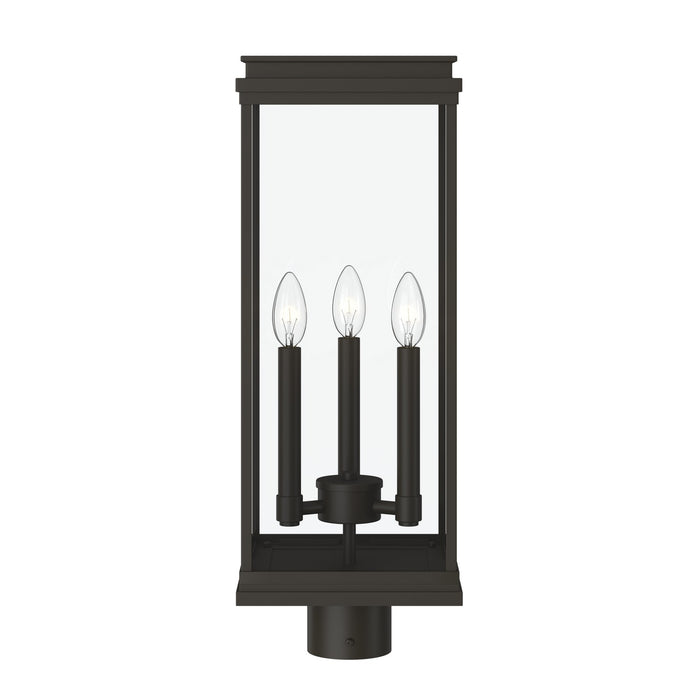 Kichler - 59166OZ - Three Light Outdoor Post Lantern - Lundon - Olde Bronze