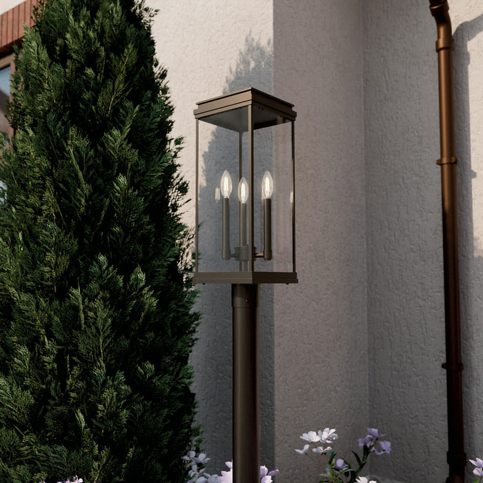 Kichler - 59166OZ - Three Light Outdoor Post Lantern - Lundon - Olde Bronze
