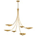 Kichler - 52857LBR - Six Light Chandelier - Palmela - Lacquered Brass