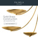 Kichler - 52857LBR - Six Light Chandelier - Palmela - Lacquered Brass