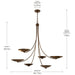 Kichler - 52857LBRLBZ - Six Light Chandelier - Palmela - Lacquered Brass