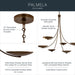 Kichler - 52857LBRLBZ - Six Light Chandelier - Palmela - Lacquered Brass