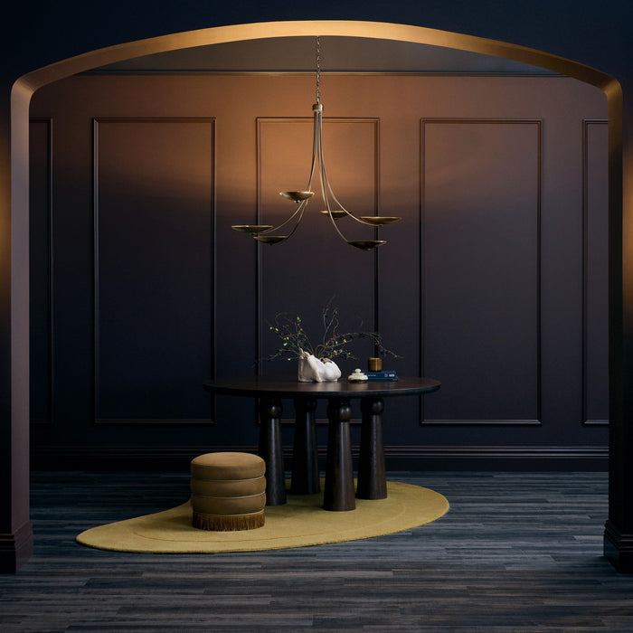 Kichler - 52857LBRLBZ - Six Light Chandelier - Palmela - Lacquered Brass