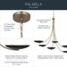 Kichler - 52857CPZBK - Six Light Chandelier - Palmela - Champagne Bronze