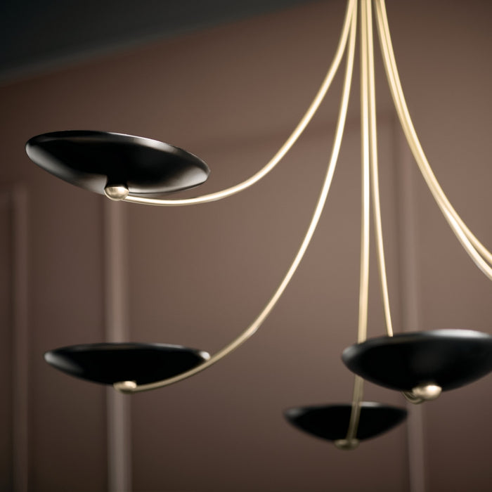 Kichler - 52857CPZBK - Six Light Chandelier - Palmela - Champagne Bronze