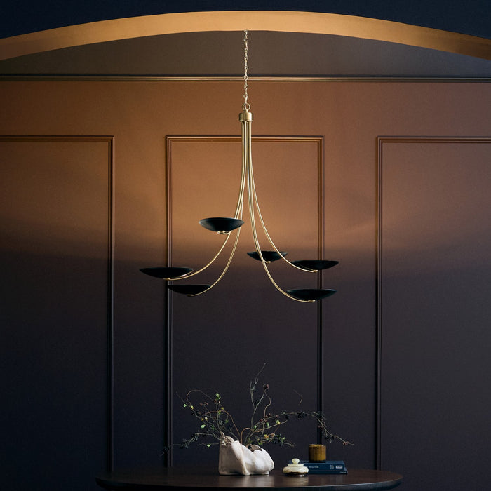 Kichler - 52857CPZBK - Six Light Chandelier - Palmela - Champagne Bronze