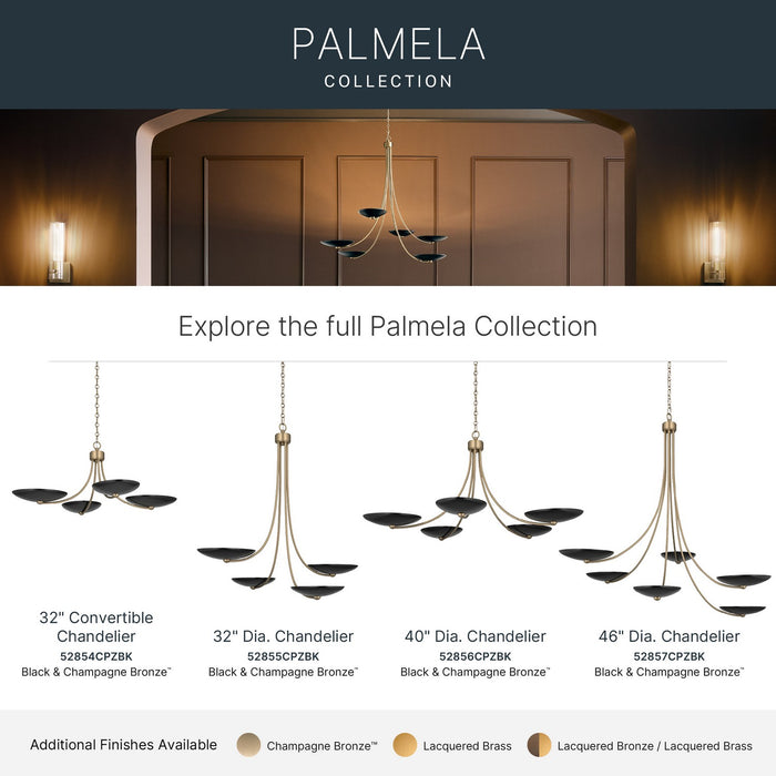 Kichler - 52857CPZBK - Six Light Chandelier - Palmela - Champagne Bronze
