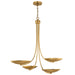 Kichler - 52855LBR - Four Light Chandelier - Palmela - Lacquered Brass