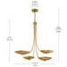 Kichler - 52855LBR - Four Light Chandelier - Palmela - Lacquered Brass